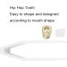 Hip Hop Teeth Decoration Teeth Brace Decoration 2 Copper Fashionable for Concert for Party(gold) - Buy Online on SooperMarket.com
