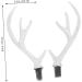 ABOOFAN 2 Pairs Christmas Flocked Antlers Hair Clips Headbands Handmade Diy Materials Headdress Diy Parts Diy Simulated Antlers Diy Deer Horn Hair Accessories White Artificial Flocking - Buy Online on SooperMarket.com