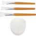 TYTOGE Facemask Mixing Tool Set Multifunctional Reusable Silicone Face Mask Bowl Wooden Brush Set for Oils Moisturizers - Buy Online on SooperMarket.com