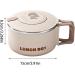 Durable Remen Noodle Container 1200ml Ramen Cooker Soup Mug Japanese Ramen Picnic Tableware for Pasta Dishes Portable Safe Reusable Noodle Bowl High Capacity Noodle Cooker for Home Picnic Beige - Buy Online on SooperMarket.com