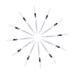 HAPINARY 48 Pcs Eyeliner Pencil Sweat Resistant Liquid Eyeliner Liquid Eyeshadow White Marker Pen Wooden Pole