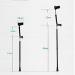 Double-Adjustable Folding Crutches Forearm Elbow Underarm with Open Cuff Walking Stick Lightweight Aluminum Crutch Holder Walking Aid Crutch Height Adjustable Forearm Support (2 Pieces) Journey - Buy Online on SooperMarket.com