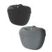 Nyggtyk 2 pieces of silicone dog food bags dog snack bags pet snack bag dog feeding bags silicone dog nack training bag pet training bag (dark gray dark gray)
