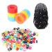 Hair Braid Beads Hair Accessories Colorful Braiding Beads Resin Beads for Decorating Hair African Style Hair Beads100pcs / set