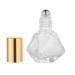 10 PCS Mini Portable Clear Glass Roller Bottles 8ml - DIY Essential Oil Roll On with Stainless Steel Ball Cap - Buy Online on SooperMarket.com