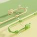Stretchable Chewable Safety Teether Silicone Chain - Bear Shape - Green - Buy Online on SooperMarket.com