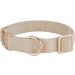 YUDOTE Ultra-Soft Natural Cotton Dog Collar for Medium Dogs with Sensitive Skin - Cream White - Buy Online on SooperMarket.com