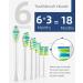7AM2M Sonic Electric Toothbrush with 6 Brush Heads for Kids and Children One Charge for 90 Days Wireless Fast Charge 5 Modes with 2 Minutes Build in Smart Timer Electric Toothbrushes(Navy Blue) - Buy Online on SooperMarket.com