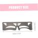 Baluue 2pcs Eyebrow Ruler Brow Guide Template Eyebrow Tools Brow Mapping Eyebrow Tracer Stainless Steel 20x4.8cm As Shown - Buy Online on SooperMarket.com