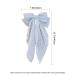 8 Inch Blue Hair Bow - Butterfly Knot Metal & Fabric - Large Women's Fashion Accessory - Buy Online on SooperMarket.com