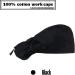 YUESUO Cotton Working Cap with Adjustable Ponytail Ribbon Tie Back - Black, One Size - Buy Online on SooperMarket.com