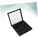PLAFOPE 4 Pcs 12 Empty Eye Shadow Pallet Acrylic Makeup Cosmetic Pallet Empty Makeup with Mirror Black - Buy Online on SooperMarket.com