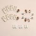 Fall Press On Nails - Short Square Acrylic with Leaf Design | Thanksgiving Stick-On Nails for Women & Girls - Buy Online on SooperMarket.com