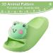 Flat Flops: Kids' Frog Green Summer Slippers - Anti-Slip Shower & Beach Sandals for Parent-Child Fun - Buy Online on SooperMarket.com