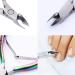 Cuticle Nipper Cuticle Pusher Cuticle Cutter for Precise Dead Skin Remover Pedicure Manicure Nail Art Tools Durable Cuticle Scissors Stainless Steel Rainbow - Buy Online on SooperMarket.com