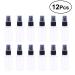 UEETEK 12pcs 30ml Portable Travel Spray Bottles Fine Mist Clear Plastic - Ideal for Travel & Toiletries - Buy Online on SooperMarket.com