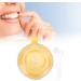 Orthodontic Retainer Case with Cleaning Brush - Yellow Mouthpiece Holder for Adults & Kids - Perfect for School Travel & Home - 8cm Diameter - Buy Online on SooperMarket.com