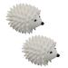 2 Pieces Dryer Balls Whit Plastic Hedgehog Reusable Laundry Ball Household Washing Machine Hedgehog Hedgehog-Shaped PVC Laundry Cleaning Balls for Washing Machine Home School