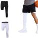Jonscart Men's Compression Capri Tights Pants - Black, Size Large - Buy Online on SooperMarket.com
