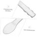 WOFASHPURET Stainless Steel Spoon Facial Cosmetic Spoon Glass Octopus Ornament Anti Wrinkle Eye Cream Mini Spoons Mini Scoops Clay Blenders Facial Cream Spoons Make up Baby Scraper 6.5x2x0.2cm Silver - Buy Online on SooperMarket.com