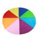 Kids Parachute Giant Multicolored Kids Play Parachute Canopy with 16 Handles Indoor & Outdoor Games and Exercise Toy Promote Teamwork Fitness Social Bonding 3.6m/142"