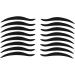PLAFOPE 240 Pairs Double Eyelid Tape Smoky Eyeliner Stickers Reusable Sticker Eyeliner Adesivo Crease Black - Buy Online on SooperMarket.com