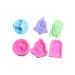 HAPINARY DIY Reindeer Candy Mold Chocolate Candy Molds Xmas Candy Cakesicles Mold Candles for Cake Christmas Candle Moulds Christmas Chocolate Molds Chocolate Silicone Molds 3D Gift Soap Violet 9.00X9.00X2.70CM