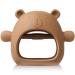 COZYPANDA Baby Teething Toys  Teething Toys for Babies 0-6 Months  Never Drop Baby Teether for Teething Relief  Teething Pacifiers BPA Free  Bear(Brown)