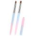 Sliverdew Nail Art Clean Up Brush, 2Pcs Round&Angled Nail Polish Clean Up Brush for Cleaning Fingernails, Professional Nail Painting Brushes for Nail Art Design Round&Angled Nail Brushes
