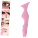 FOMIYES 3pcs Silicone Beauty Ruler - Reusable Eyeliner & Eyeshadow Stencil Set - Makeup Tool for Lipstick Mascara & Eyebrows - Pink - Buy Online on SooperMarket.com