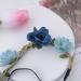 Flower Crown Floral Headband for Women Girls Flower Headbands for Girls Women Flowers for Hair Blue Floral Hair Accessories for Girls Teenagers Flower Hair Band Floral crown for Girls Women - Buy Online on SooperMarket.com