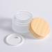 6 Pack Glass Jars with Wooden Lid - 15ml Cream Containers for Cosmetics Lip Balm & Lotions - Travel-Friendly Sample Jars - Buy Online on SooperMarket.com