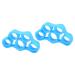 Finger Strength Trainer 2pcs Portable Environmentally Friendly Finger Movement Enhance Finger Grip Finger Strengthener for Recovery for Elderly Light Blue 6.6lb