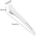 Hair Styling Clips Plastic Sturdy White Practical Duckbill Hair Clip for Hairstyling - Buy Online on SooperMarket.com