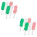 Didiseaon 12 Pcs Popsicle Silicone Chew Chewies Retainer Container Case Device Smile Direct Adult Pacifier Silicone Pacifier Jaw Retainer Holder Case Silica Gel Invisible Chew Stick mediumx2pcs As Shownx2pcs