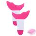 2 Pcs Red Eyeliner Stencils  Thin Eyeliner Stencils Reusable Silicone  Mascara Guard Aids in Eyeliner and Eyelash Work. U-Red