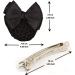 2 PCS Bowknot Hair Net Professional Bowknot Hair Clip Bow Barrette Bun Cover Bun Net for Women Girls - Buy Online on SooperMarket.com