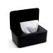 Wet wipes Box Cheerhom Baby Wet Tight Box Storage Box Black Box for Moist toilet Paper Wet Watching Box with Lid holds the towels wet paper box for outside at home and office 18 x 12.2 x 7cm black