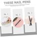 PLAFOPE Nail Pen Gel Nail Tool Nail Drawing Pen Nail Dotting Painting Drawing Pen Drawing Painting Liner Pens Extension Gel Pen Nail Art Tips Builder Pen Manicure Dotting Pen Abs - Buy Online on SooperMarket.com