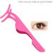 False Eyelash Applicator Set - 2PCS Stainless Steel Tweezers for Easy Magnetic Eyelash Application | Pink & Black - Buy Online on SooperMarket.com
