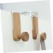 CIYODO Clothes 2pcs Towel Hook Wood Coat Hooks Scarf Hanger Coat Rack Door Hanger Door Hook Car Door Shower Door - Buy Online on SooperMarket.com