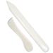 8 inch Real Bone Folder and Curved Genuine Bone Folder Paper Creaser Set, VENCINK Large Origami Paper Folding Scoring Burnishing Craft Tool for Leather Cards DIY Handmade Burnishing Bookbinding 8 inch bone folder set