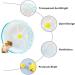 Hamster Wheel Silent Hamster Running Wheel Toy Transparent Pet Hamster Exercise Wheel for Hamster Rat Squirrel Guinea Pig - Buy Online on SooperMarket.com