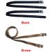 DASNTERED Spur Strap 2 Pcs PU Leather Horse Riding Straps with Adjustable Buckle Riding Sports Accessories black - Buy Online on SooperMarket.com