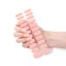 Buy Peachy Pink Gel Nail Strips | 22 Long-Lasting Self-Curing Nail Wraps | Easy Application with Prep Pads & Tools - Buy Online on SooperMarket.com