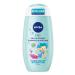 Nivea Kids 3-in-1 Shower Gel Shampoo & Conditioner (250 ml) Care and Cleaning for Kids with Magic Apple Fragrance Extra Mild & Soap-Free Hair and Skin Care for Children