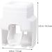 Elzey Wall-Mounted Electric Toothbrush Holder - Multi-Purpose Stand for Toothbrushes & Toothpaste - White | International Shipping Available - Buy Online on SooperMarket.com