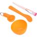 DIY Face Mask Mixing Bowl Kit Mask Brush Set Silicone with Face Mask Brush Brush Face Care Bowl Measurement Spoon Kit (Orange) - Buy Online on SooperMarket.com