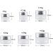 Zeoabsy 12 Pack 10ml Empty Matte Transparent Glass Cream Cans with Silver Lids - Ideal for Gels Creams & Ointments + 12 Spatulas | International Shipping Available - Buy Online on SooperMarket.com