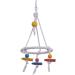 Hypeety Pet Bird Swing Toy - Round Cotton Rope Hanging Hammock for Parakeet, Budgie, Cockatiel - Fun Tri Toy for Cage Enrichment - Buy Online on SooperMarket.com
